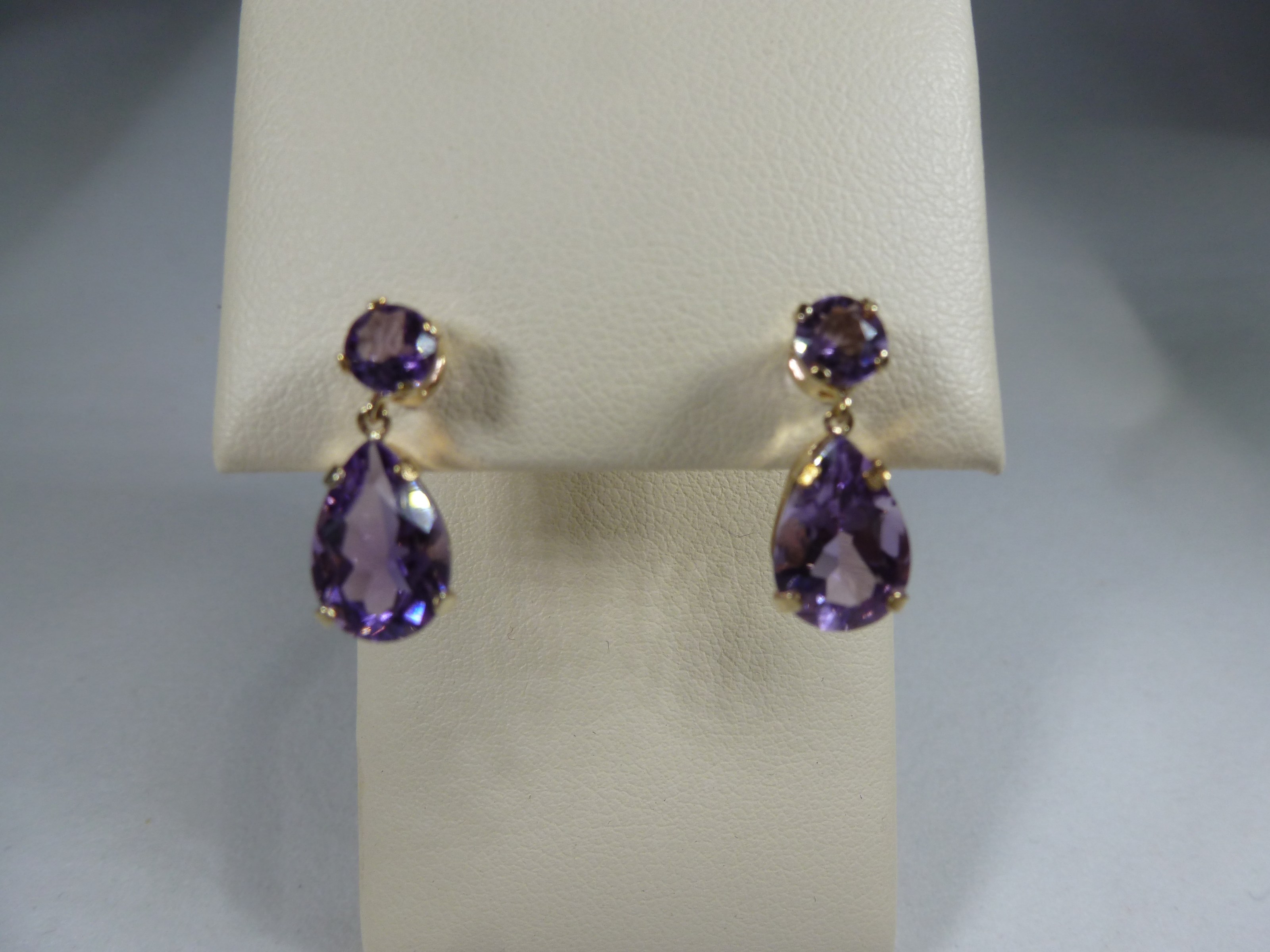 Amethyst Drop Earrings - Janine Binneman Jewellery Design